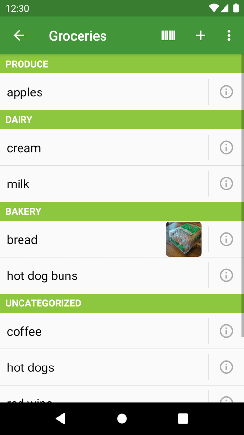 Our Groceries Shopping List-screenshot-2