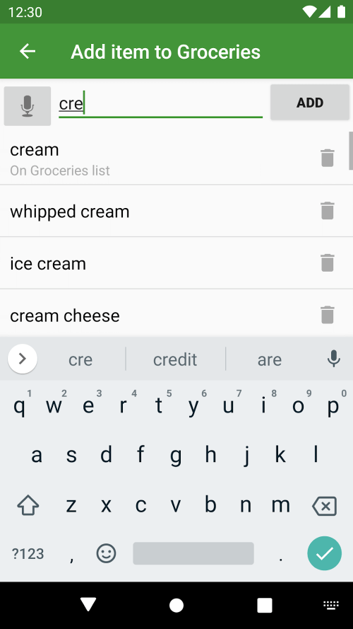 Our Groceries Shopping List-screenshot-4