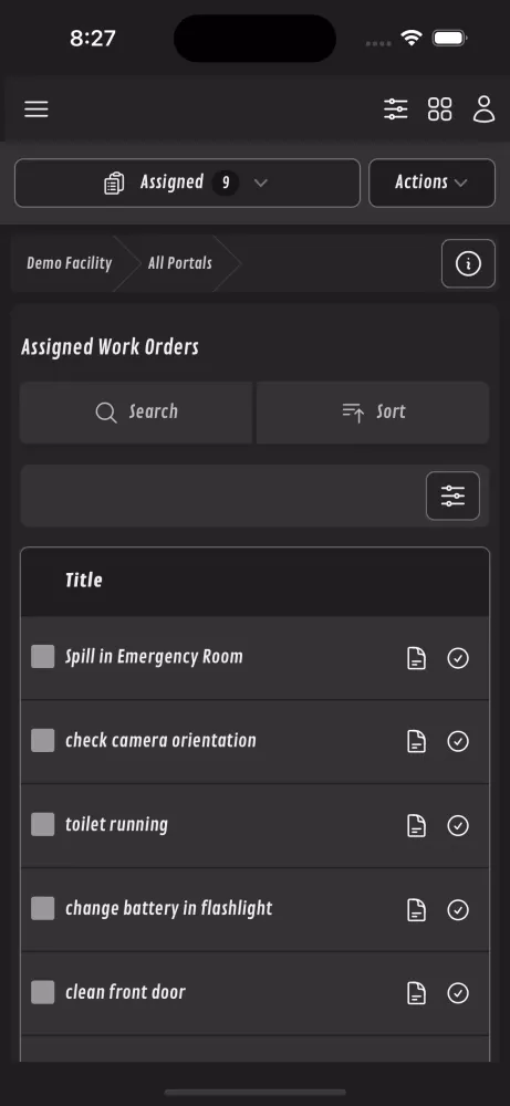 Headcount CMMS Screenshots