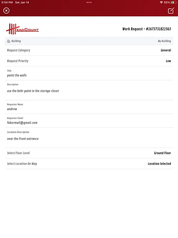 تصاویر HeadCount CMMS iPad 