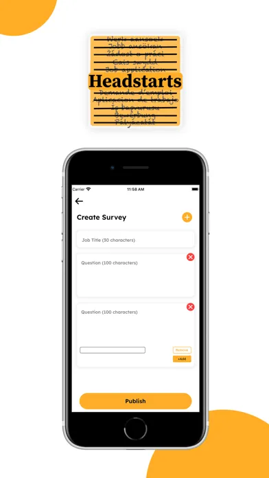 Zrzuty ekranu Headstarts App