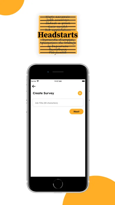 Zrzuty ekranu Headstarts App