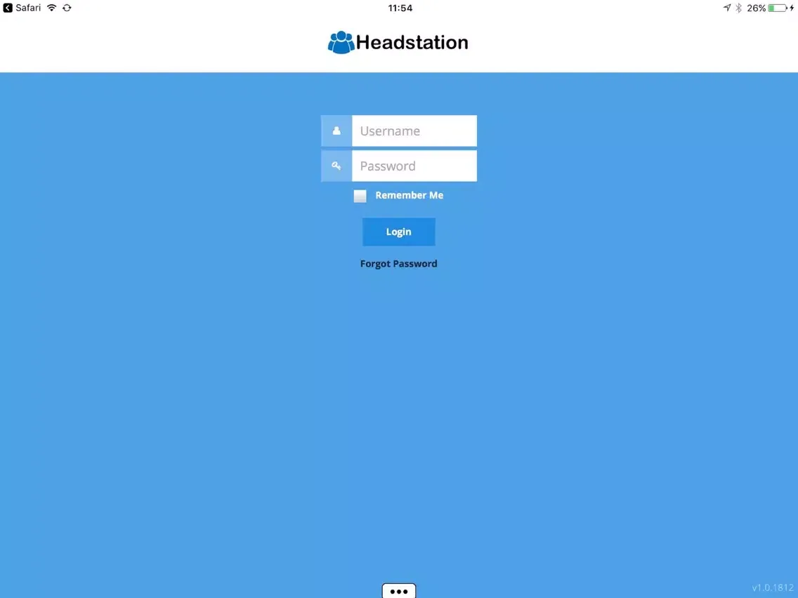 Tangkapan layar Realmd iPad 