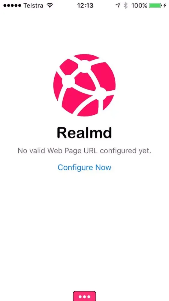 Tangkapan layar Realmd