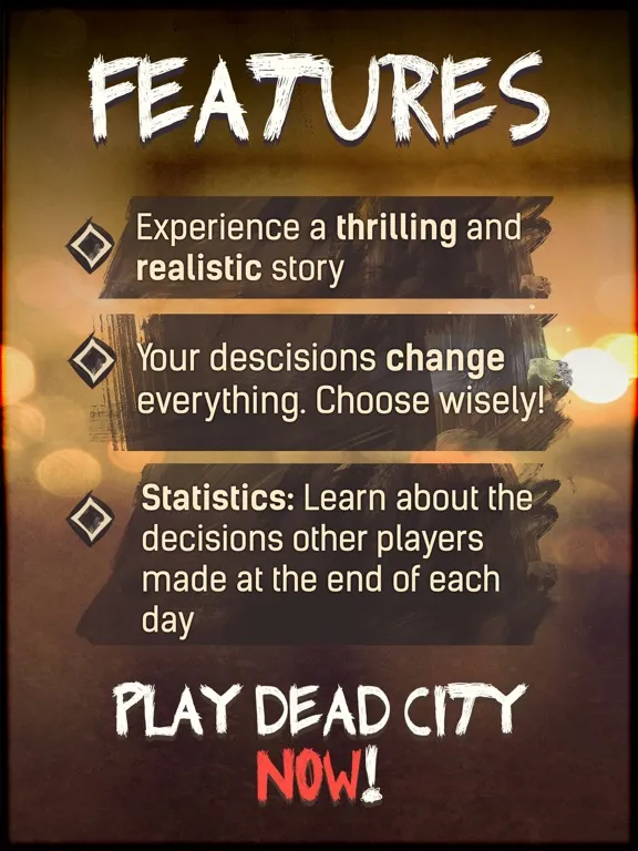 DEAD CITY - Text Adventure iPad  Screenshots