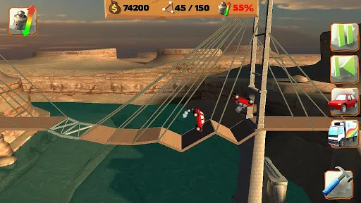 Zrzuty ekranu Bridge Constructor Playground 