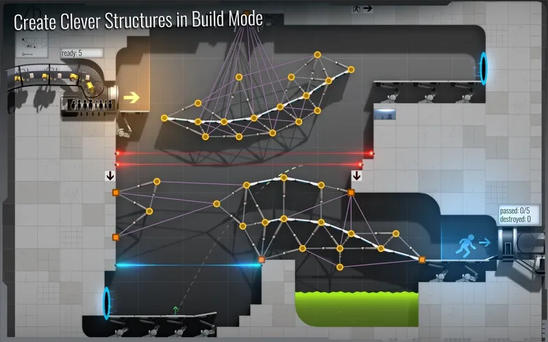 Captures d'écran de Bridge Constructor Portal
