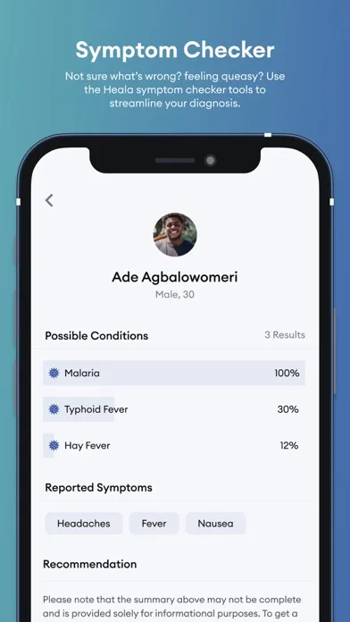MyHeala App スクリーンショット