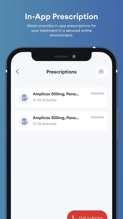 MyHeala App スクリーンショット