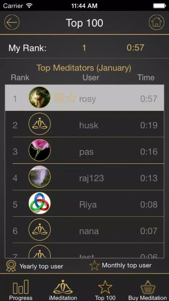 Ảnh chụp màn hình của iMeditation French