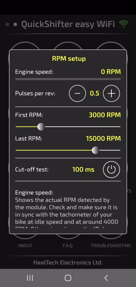 Capturas de pantalla de QuickShifter easy (iQSE-W)
