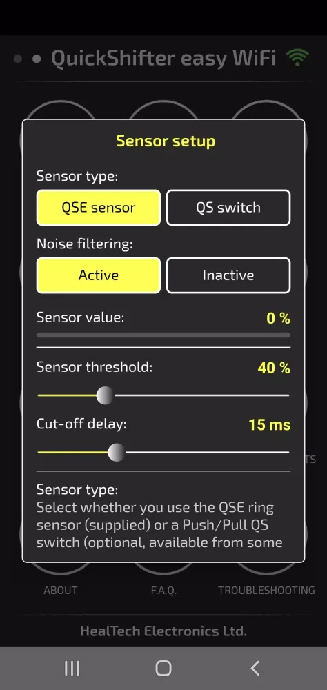 Capturas de pantalla de QuickShifter easy (iQSE-W)