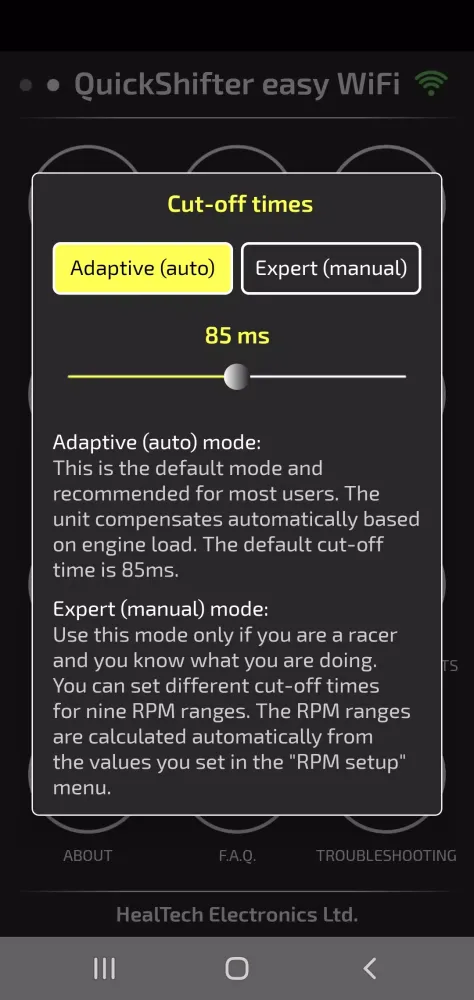 Capturas de pantalla de QuickShifter easy (iQSE-W)