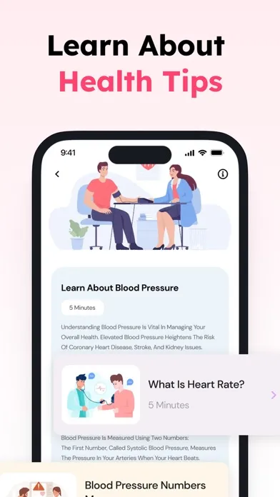 Capturas de tela do Pulse Tracker: HR & BP Monitor
