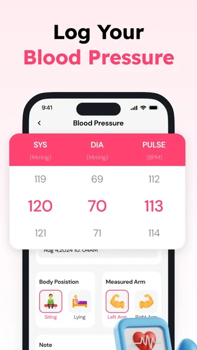 Capturas de tela do Pulse Tracker: HR & BP Monitor