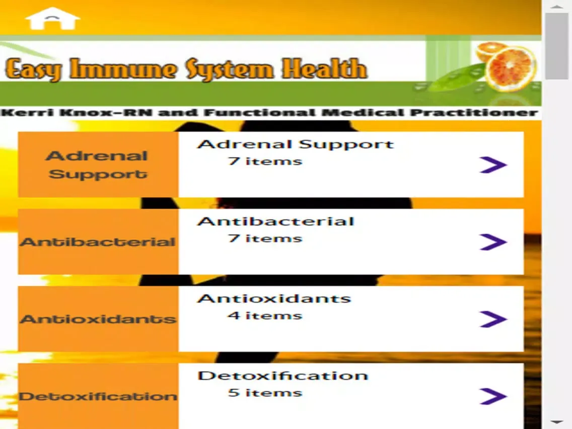 Скриншоты Easy Immune Health iPad 
