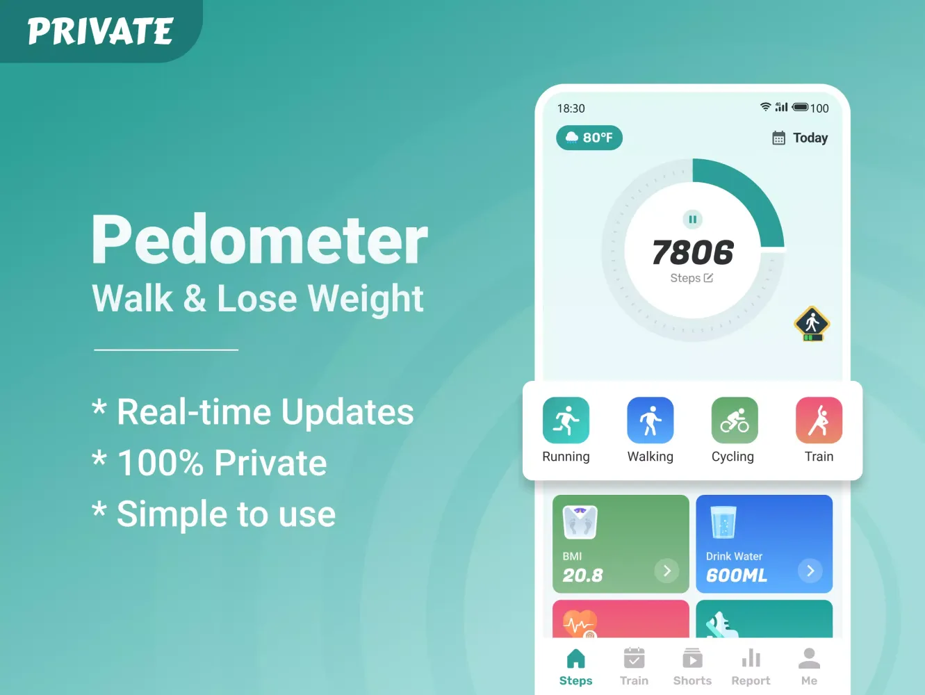 Pedometer - Walk & Lose Weight Screenshots