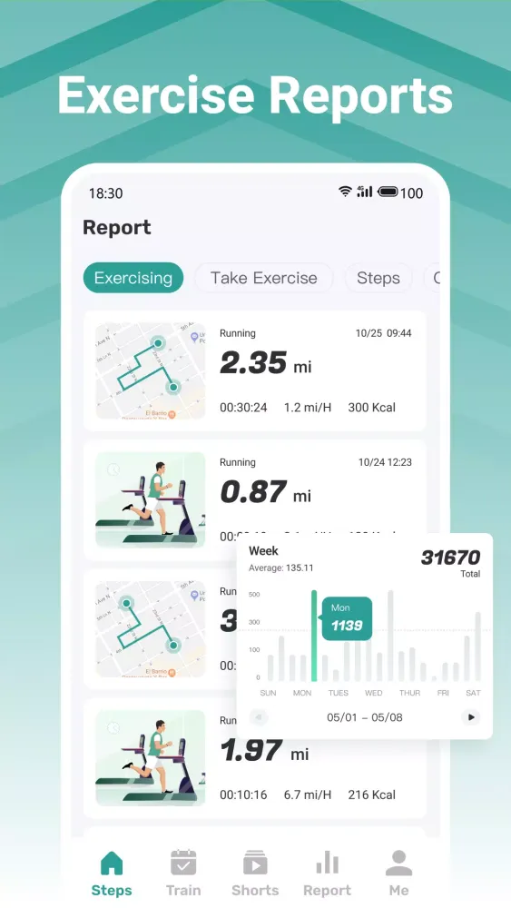 Pedometer - Walk & Lose Weight Screenshots