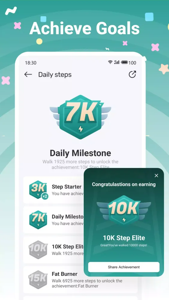 Pedometer - Walk & Lose Weight Screenshots