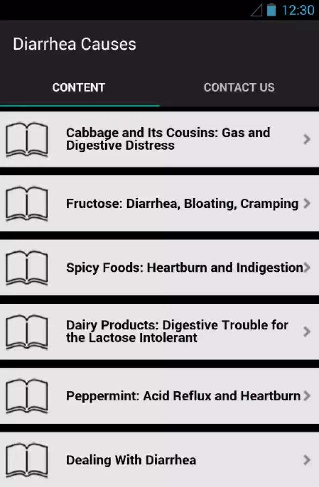 Screenshot di Diarrhea Causes