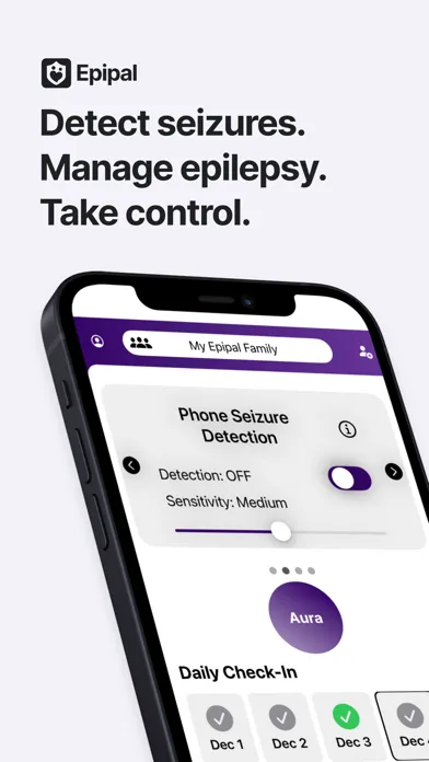 Epipal: Seizure Alerts & Log Screenshots