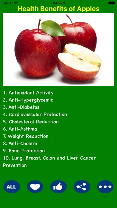 Benefits of Fruits and Vegetables 스크린샷