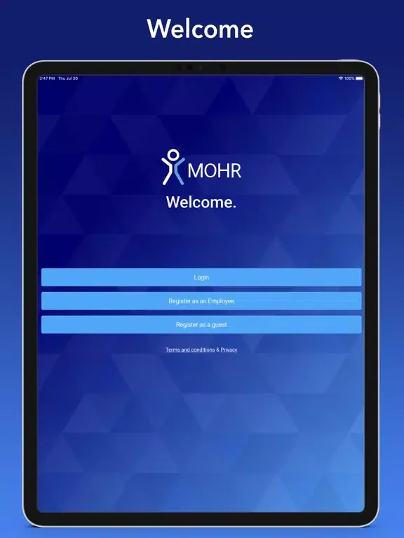 صور MOHR - Express Health Pass iPad 