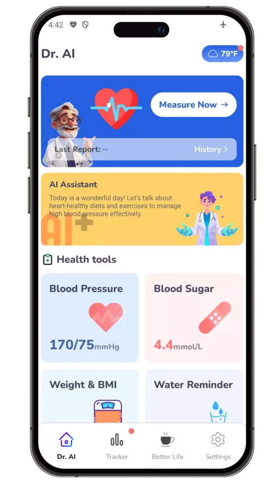 BP Tracker - Blood Sugar A.I Screenshots