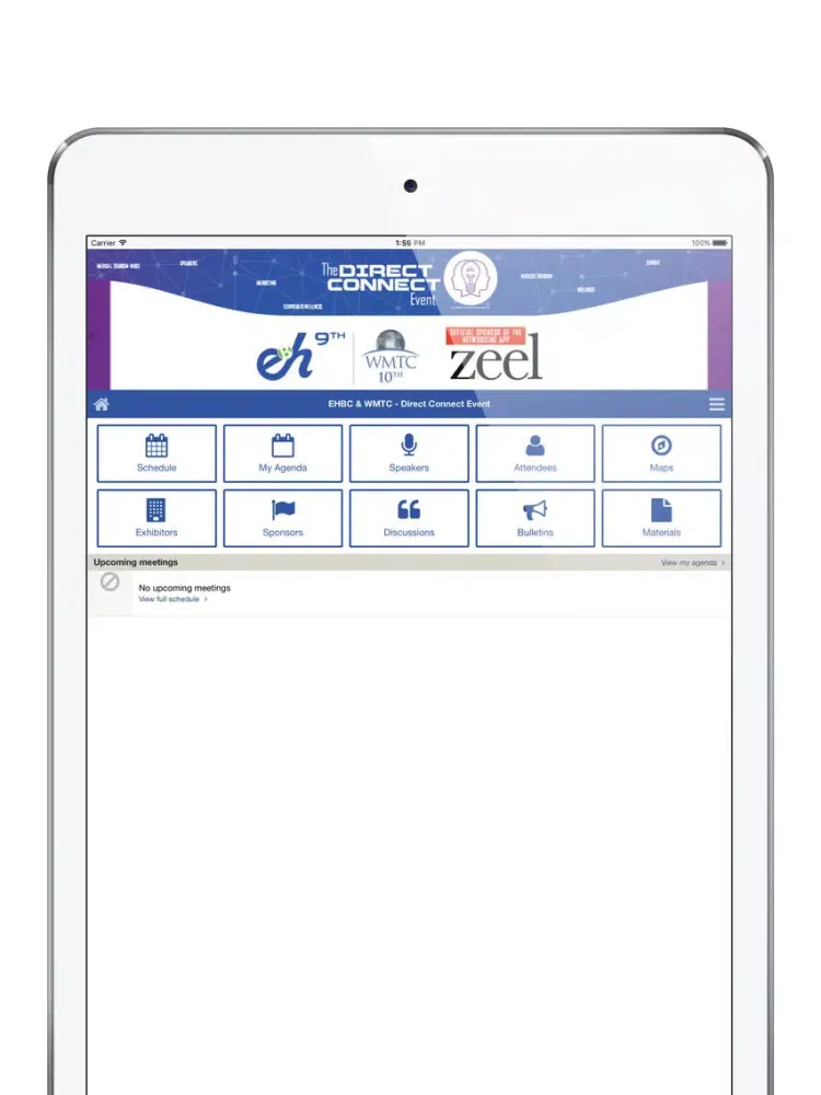 EHBC WMTC Direct Connect Event iPad  スクリーンショット