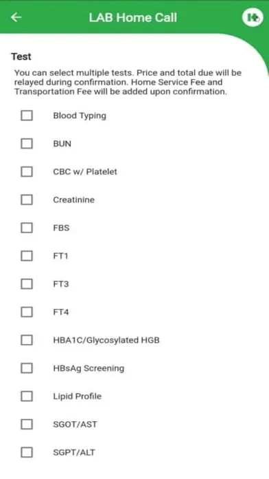 HealthCheck Clinic Screenshots