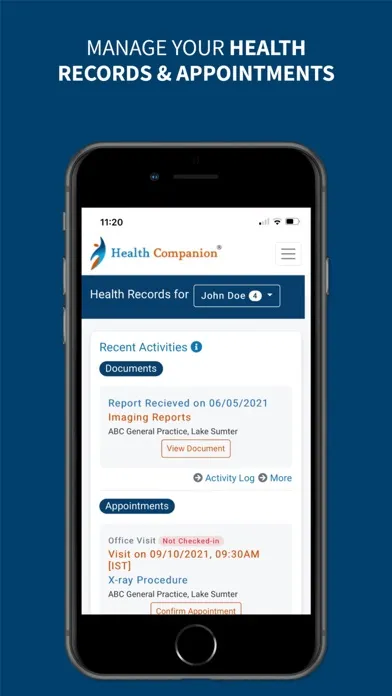 Captures d'écran de Health Companion