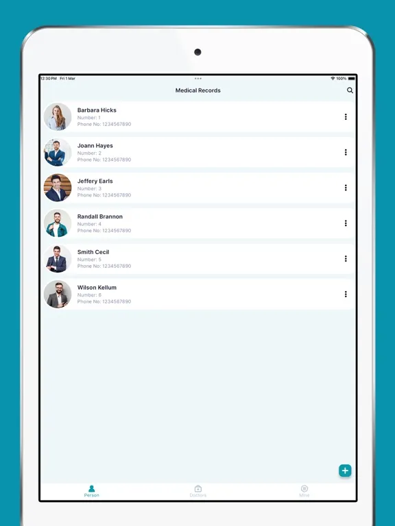 HealthDiary: Medical History iPad  Screenshots