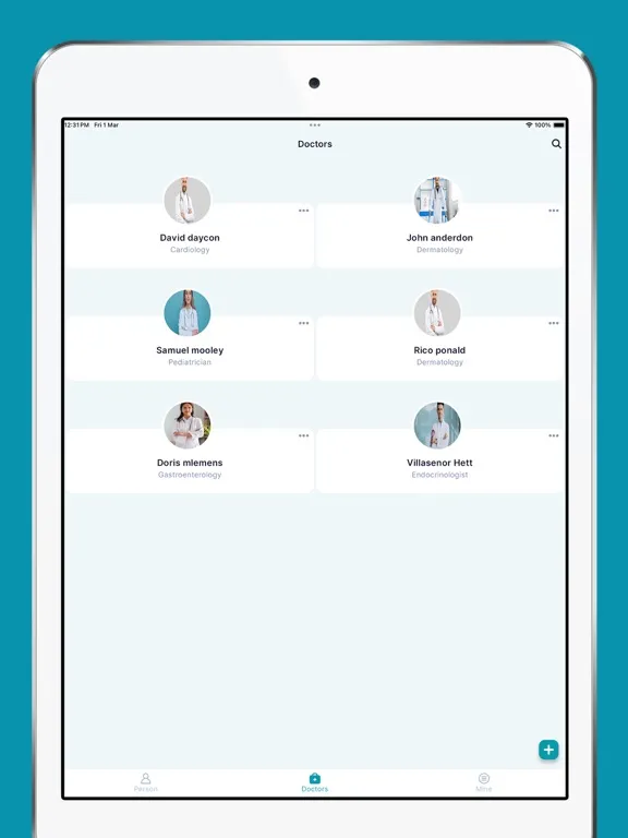 HealthDiary: Medical History iPad  Screenshots