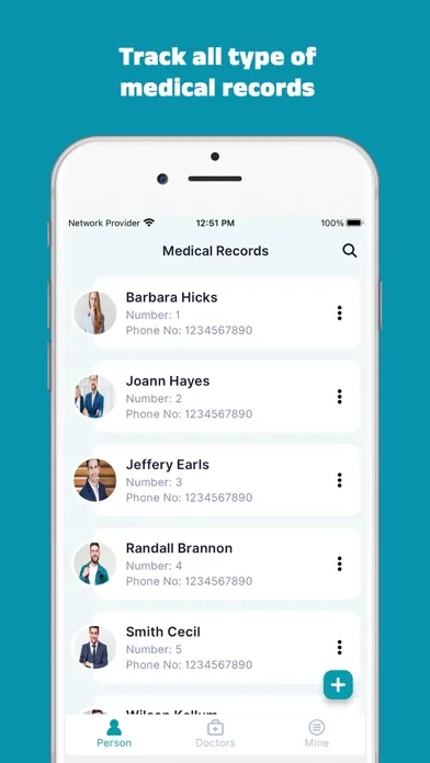 HealthDiary: Medical History Screenshots