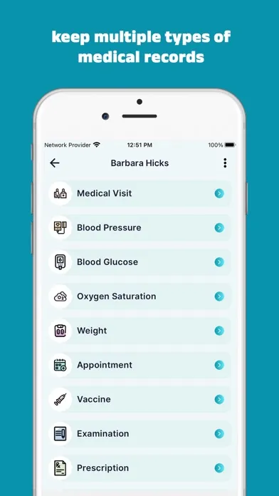 HealthDiary: Medical History Screenshots