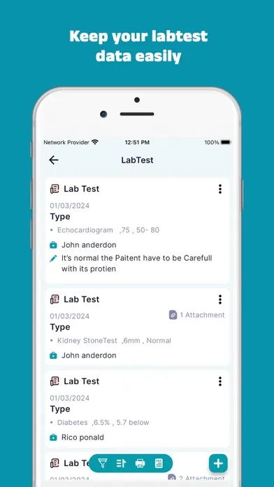 HealthDiary: Medical History Screenshots