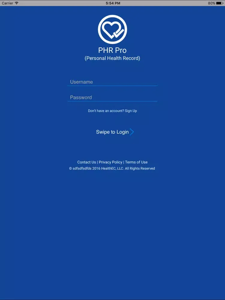 HEC Patient iPad  Screenshots