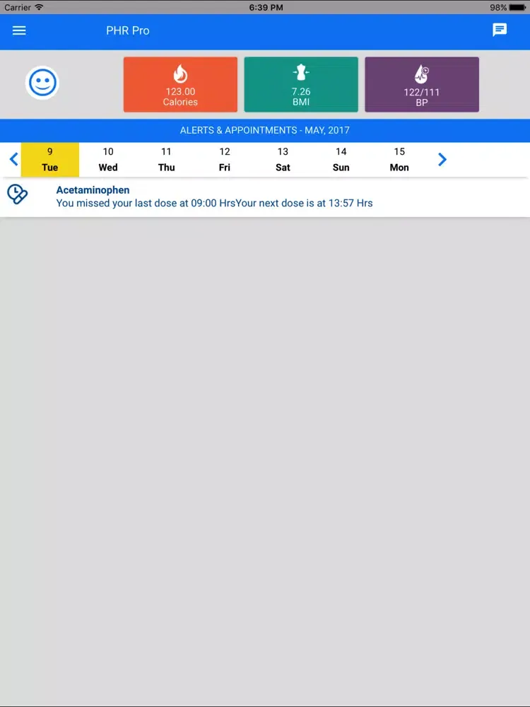 HEC Patient iPad  Screenshots