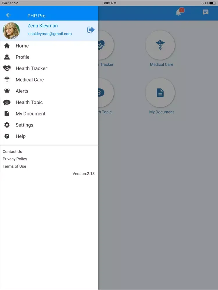 HEC Patient iPad  Screenshots