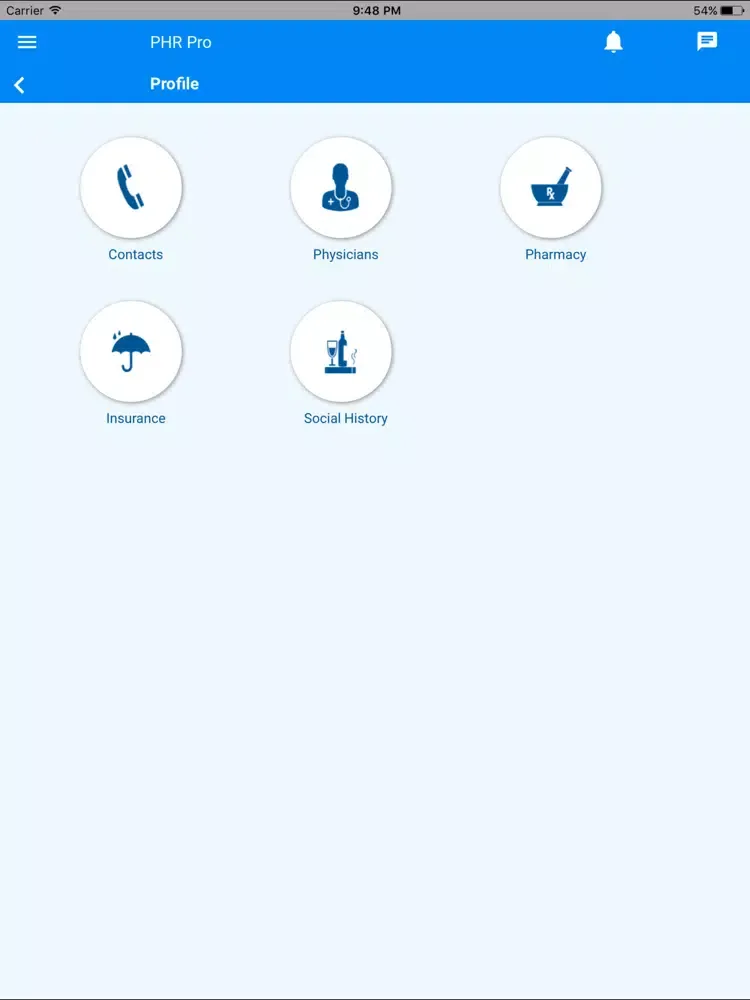 HEC Patient iPad  Screenshots