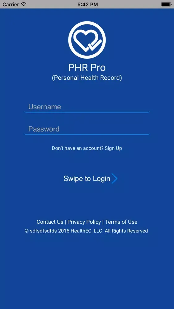 HEC Patient Screenshots