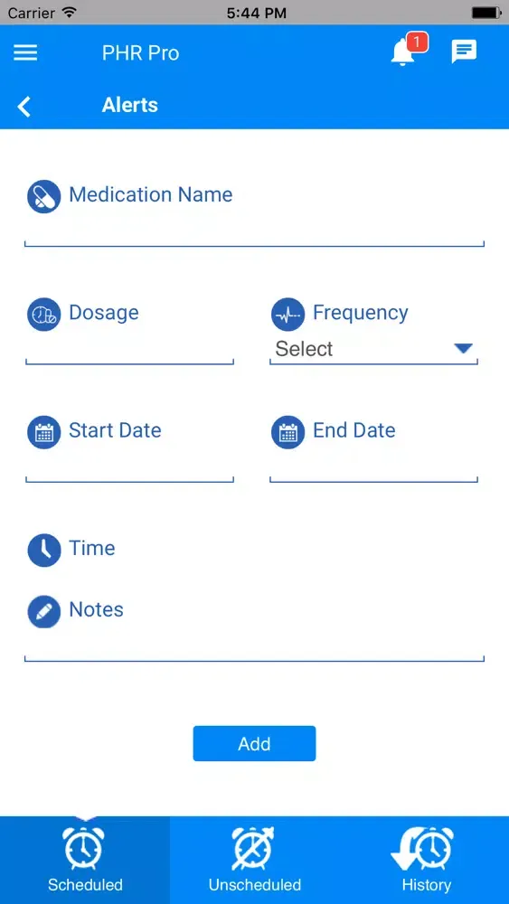 HEC Patient Screenshots
