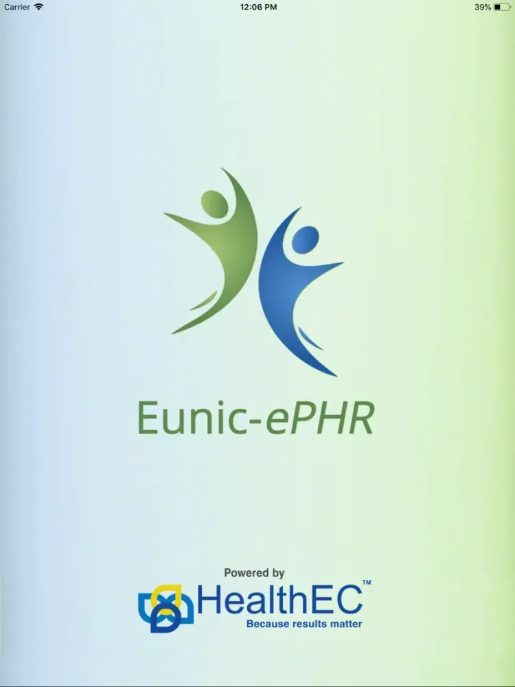 Eunic-ePHR iPad  Screenshots