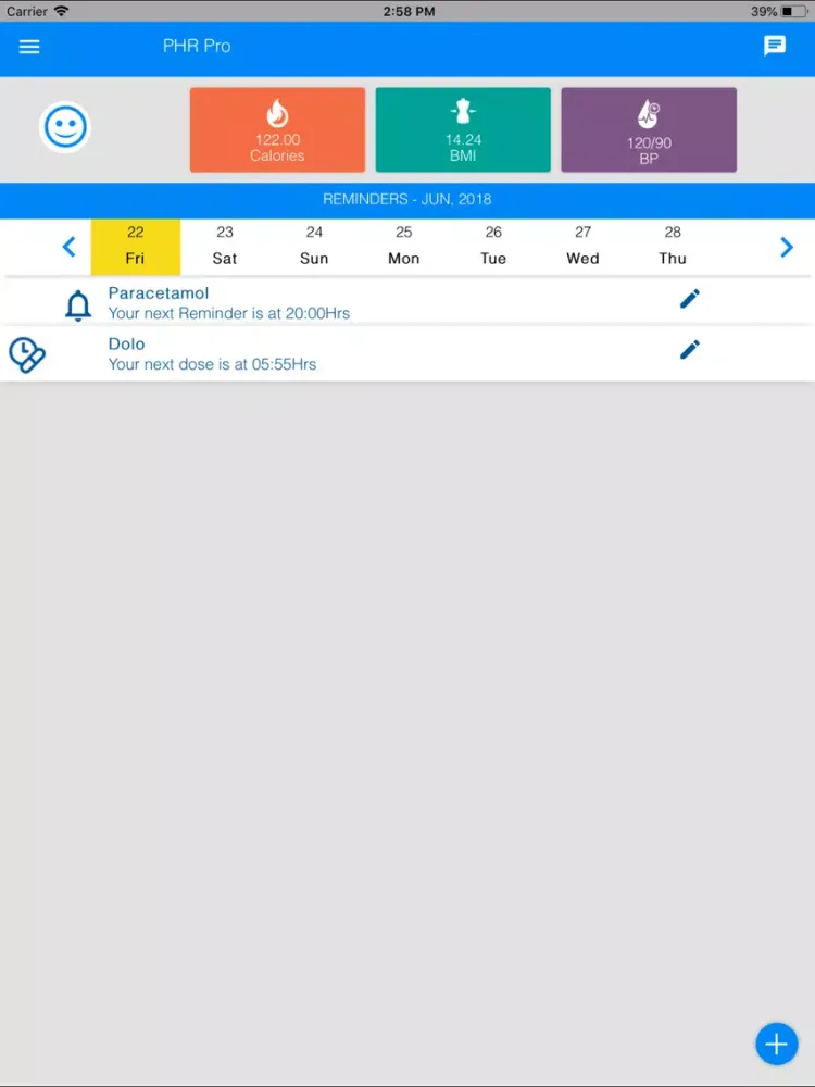 Eunic-ePHR iPad  Screenshots