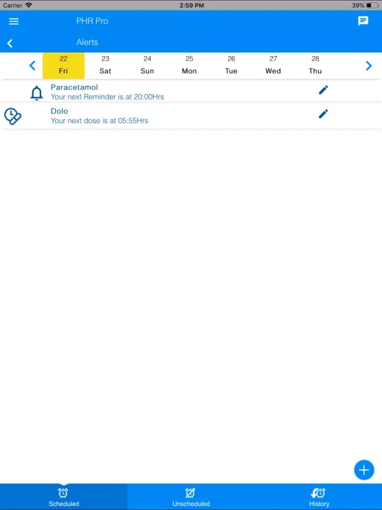 Eunic-ePHR iPad  Screenshots
