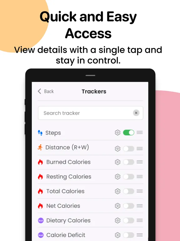 HealthKit: Health Tracker iPad  스크린샷