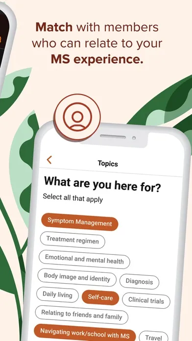 Ảnh chụp màn hình của Bezzy MS: Multiple Sclerosis