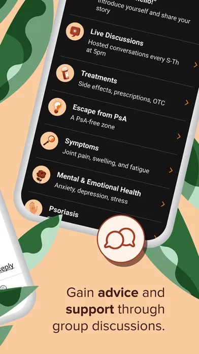 Bezzy Psoriatic Arthritis Screenshots