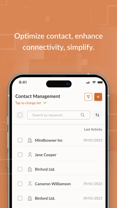 Captures d'écran de HealthLink CRM