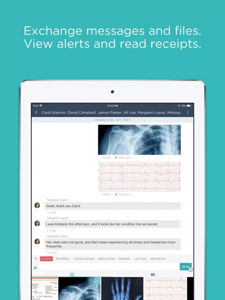 تصاویر Teleon HIPAA Compliant Texting iPad 